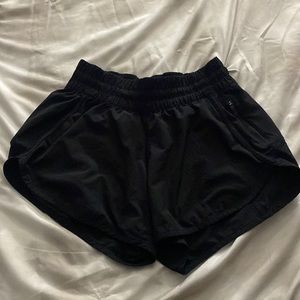 Lululemon black running shorts